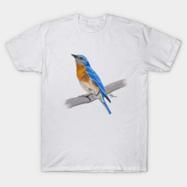 Eastern Bluebird T-Shirt by ampomata