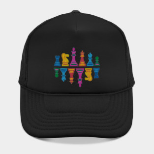 Colorful Chess Pieces Hat