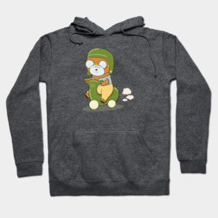 Scooter Bear Hoodie