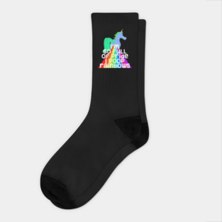 So Full Of Pride I Poop Rainbows Socks