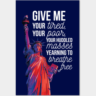 Statue of Liberty Immigration Political Design Posters and Art