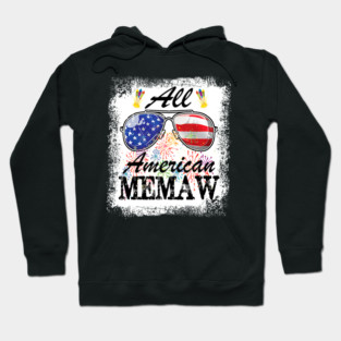 All American Memaw Life 4th Of July Mother's Day Sunglasses Hoodie