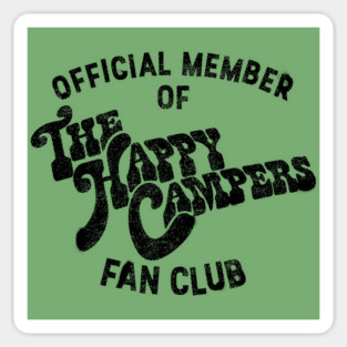 The Happy Campers - Fan Club (drk) Sticker