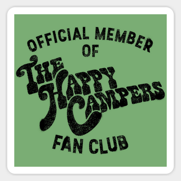 The Happy Campers - Fan Club (drk) Sticker by rt-shirts