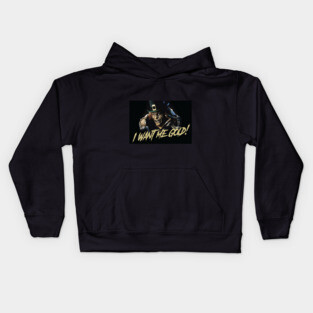 Leprechaun quote: I want me gold Kids Hoodie