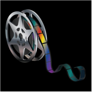 Movie Reel retro Posters and Art