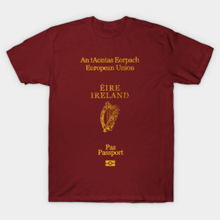 Ireland / Irish Passport - Vintage Style Design T-Shirt
