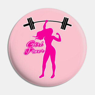 Barbell girl, gym girl, fitness women Pin