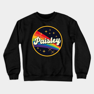 Paisley // Rainbow In Space Vintage Style Crewneck Sweatshirt