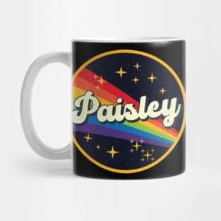 Paisley // Rainbow In Space Vintage Style Mug