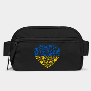 Ukraine Pet Awareness Support Ukrainian Flag Heart Love Dog Puppy Pug Animals Bag