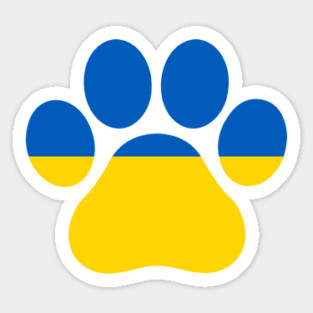 Ukraine Pet Awareness Support Ukrainian Flag Love Dog Puppy Pug Animals Magnet