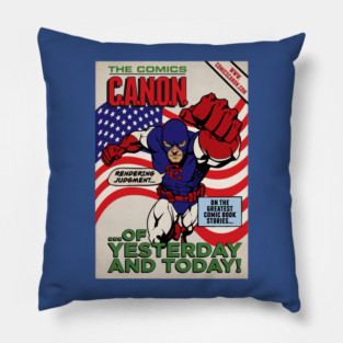 Captain Canon Silver Age Patriotic Variant Pillow