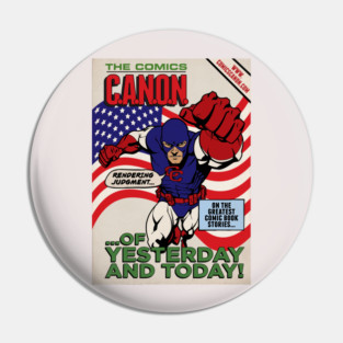 Captain Canon Silver Age Patriotic Variant Pin