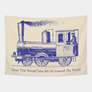 Back on the Train Tapestry