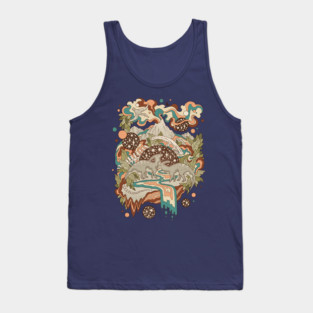 Lost Portal: Parasaurolophus | Dinosaur Science Fiction Art Tank Top