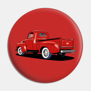 Ford F1 Pick Up truck in red Pin