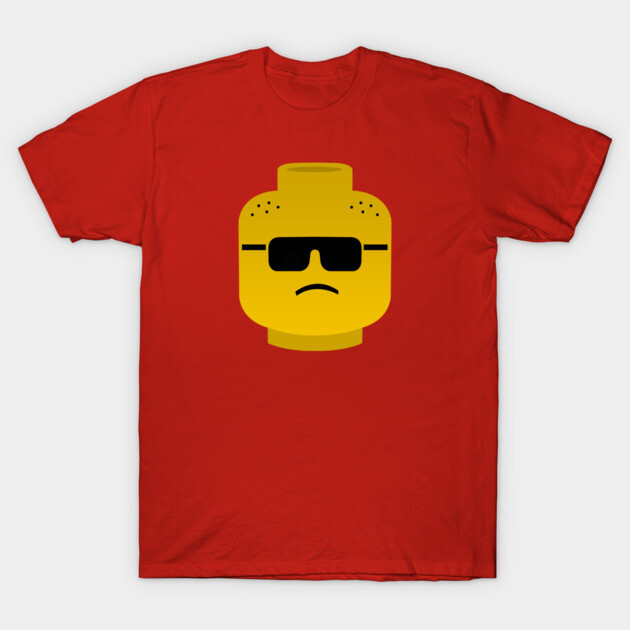 Lego head sunglasses Lego T-Shirt TeePublic