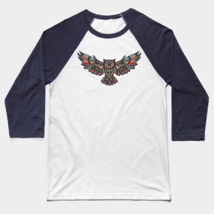 Flying Owl Baseball T-Shirt