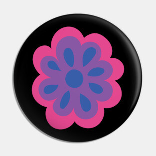 Bisexual Flower Pin