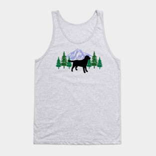 Black Labrador Evergreen Tank Top