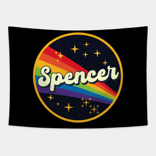 Spencer // Rainbow In Space Vintage Style Tapestry