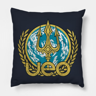 United Earth Oceans Vintage Emblem Pillow