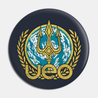 United Earth Oceans Vintage Emblem Pin