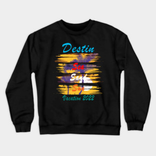 Destin Florida Summer Group Sea Sand Sun Vacation 2022 Crewneck Sweatshirt