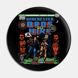 Winchester bros for hire Pin