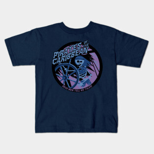 Pirates of the Caribbean (purple and blue) Kids T-Shirt
