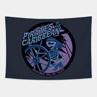 Pirates of the Caribbean (purple and blue) Tapestry