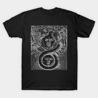 Alchemy - Alze Philosopher Stone Medieval Woodcut T-Shirt