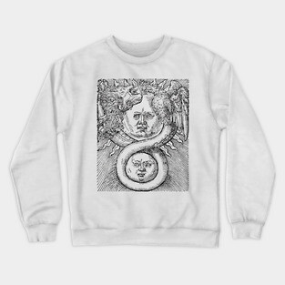 Alchemy - Alze Philosopher Stone Medieval Woodcut Crewneck Sweatshirt