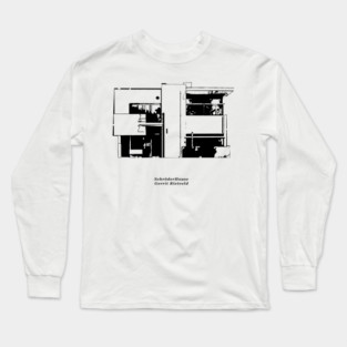 Schröder House by Gerrit Rietveld Long Sleeve T-Shirt