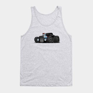 Custom Black Hot Rod Coupe Tank Top