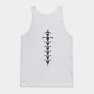 written spine Tank Top