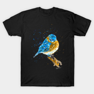 Blue Bird Sitting T-Shirt
