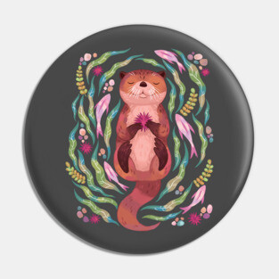 Otter Meditating 3 Pin