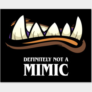 Funny Definitely Not A Mimic Tabletop RPG Meme Posters and Art