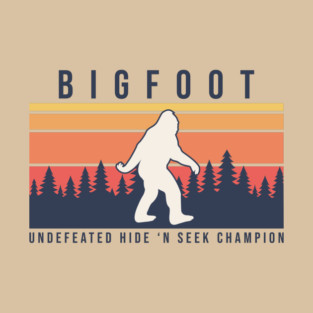 Bigfoot Undefeated Hide 'N Seek Champion T-Shirt