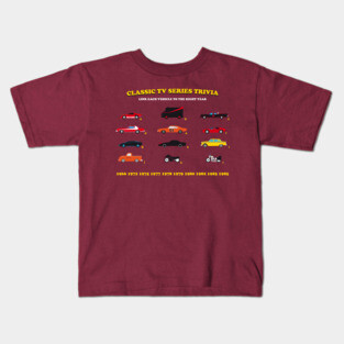 Classic TV Series Trivia: Cars Kids T-Shirt