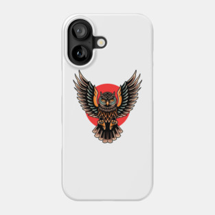 brave owl tattoo Phone Case