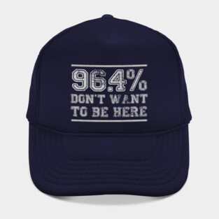96.4% Don't want to be here Hat