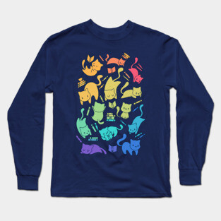 Cats & Books Long Sleeve T-Shirt