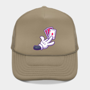 Hand Holding Card Hat