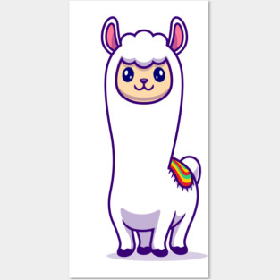 Cute Alpaca Posters and Art