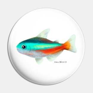 Neon Tetra Fish Pin