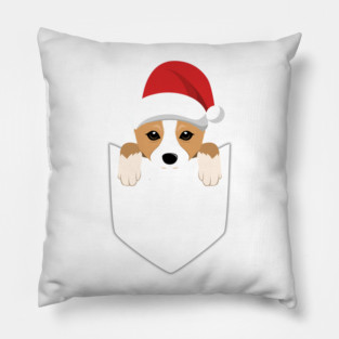 Corgi Christmas Pocket Graphic Pillow
