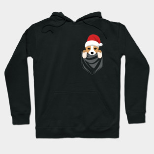 Corgi Christmas Pocket Graphic Hoodie